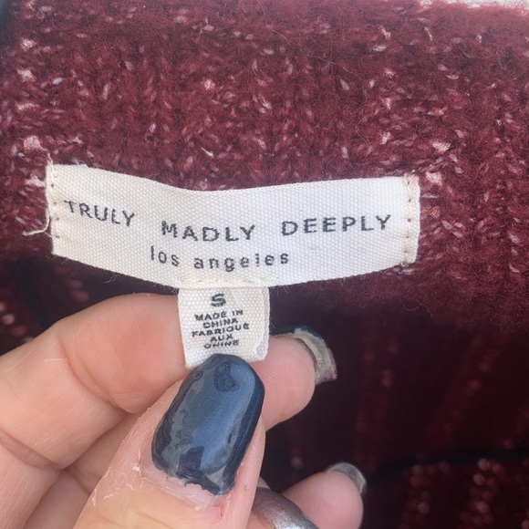 Truly Madly Deeply Los Angeles Open Front Sweater Cardigan - Picture 3 of 9